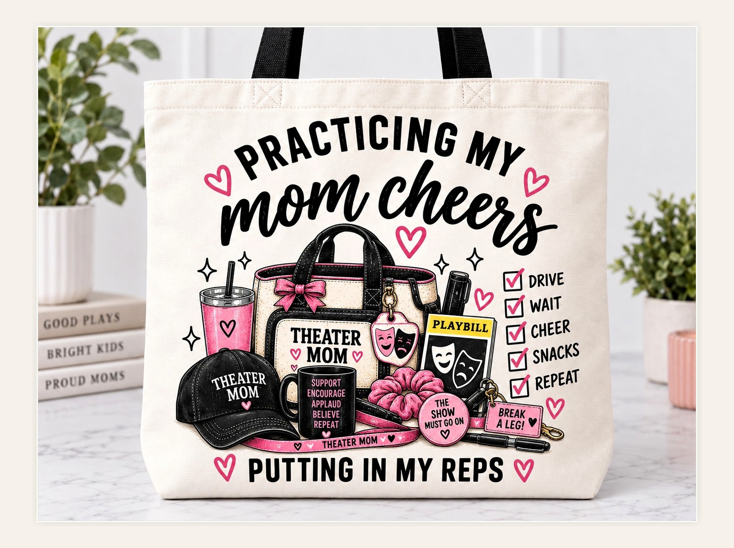 Sublimated tote front